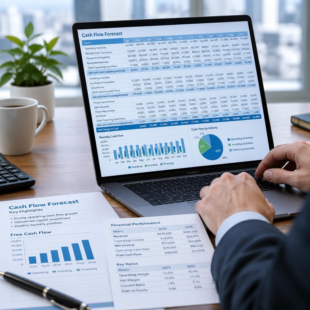 Cash flow forecast analysis